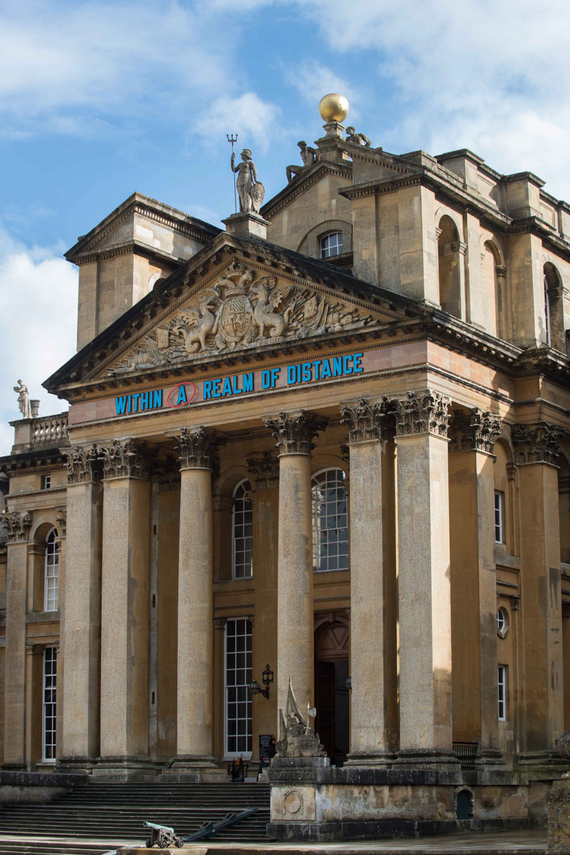 Lawrence Weiner adds a note of anxiety at Blenheim Palace