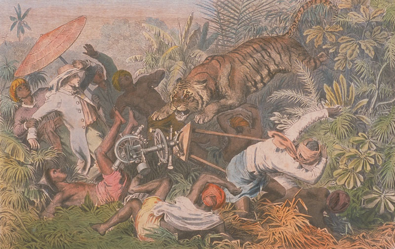 Unterbrochene Strassenmessung auf Singapore