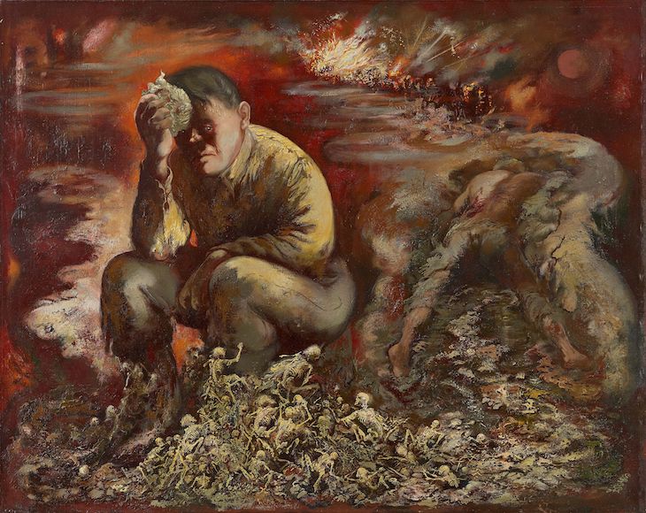 Cain or Hitler in Hell (1944), George Grosz.