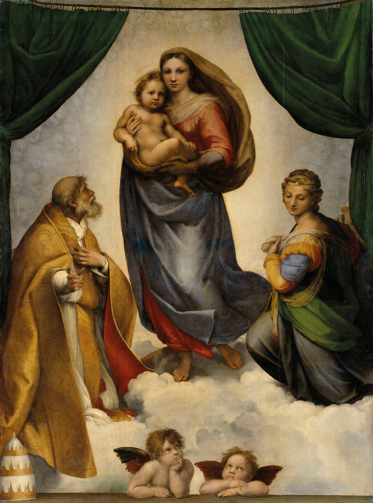 Sistine Madonna (1512), Raphael, Gemäldegalerie Alte Meister, Dresden