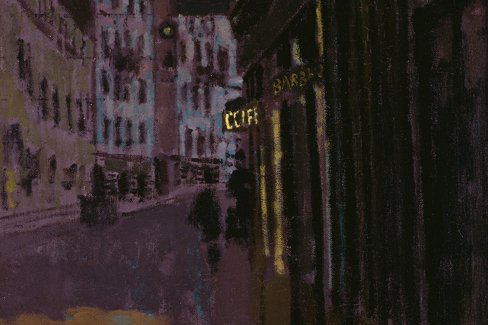 The rue Notre-Dame des Champs, Paris the Entrance to Sargent’s Studio (1907), Walter Sickert. The Ashmolean Museum, University of Oxford