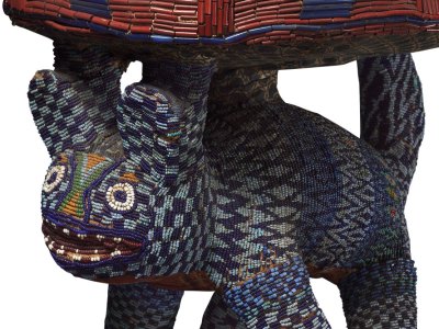How a leopard stool from Cameroon got its spots