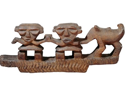 A sculpture given to Captain Cook returns to Tahiti