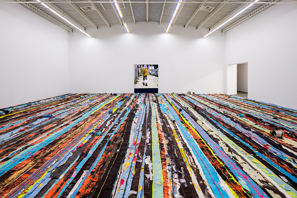 Mark Bradford keeps on testing the limits of painting