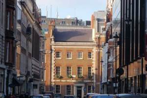 Looking down Cork Street