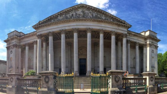 Restored portico