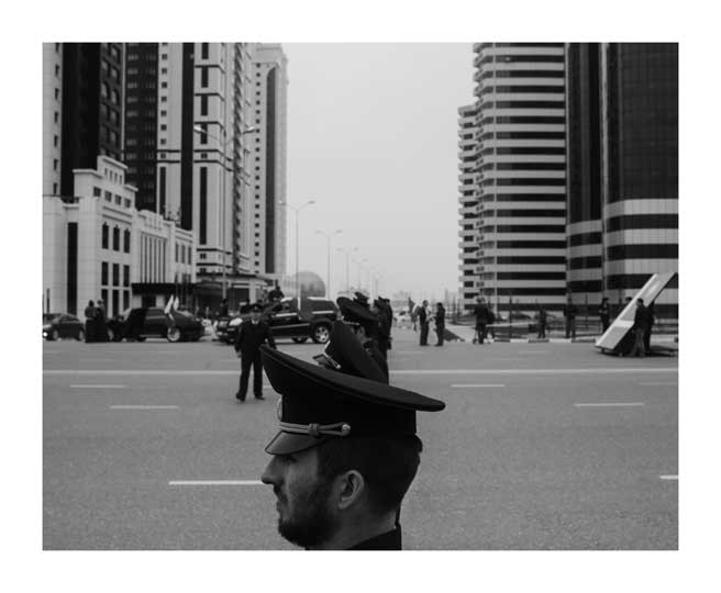 Security forces attending the 10th annual celebration of Constitution Day