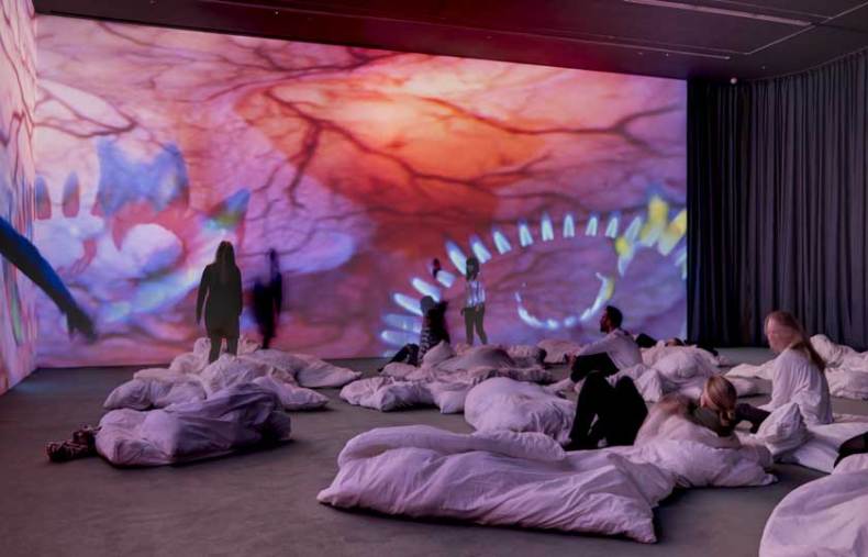 Installation view 'Pipilotti Rist. Worry Will Vanish', Hauser & Wirth London (2014)