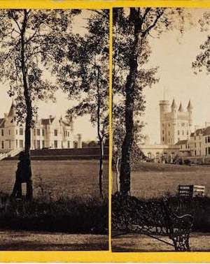 Stereocard depicting Balmoral Castle from the north-west (1863), George Washington Wilson (1823–90) & Co., Aberdeen. © National Museums Scotland