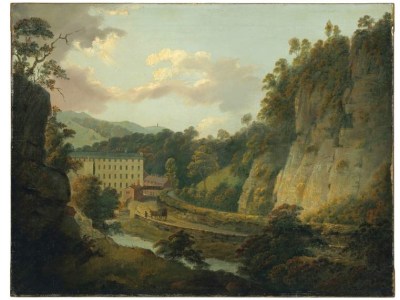 Arkwright's cotton mill, Cromford (c. 1795–6), Joseph Wright of Derby