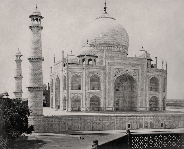 Agra, The Taj Mahal from the corner of the quadrangle