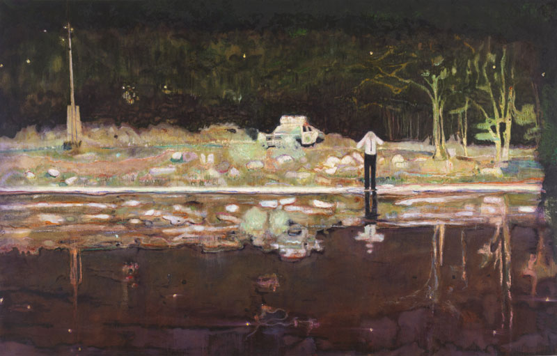 Painting through the night with Tom Hammick