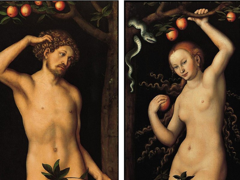 Adam and Eve (around 1530) by Lucas Cranach