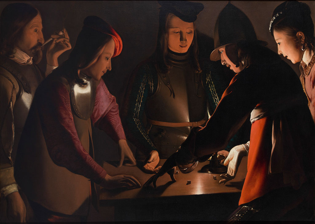 Dice Players (c. 1650–51), Georges de La Tour and Studio. © Preston Park Museum and Grounds