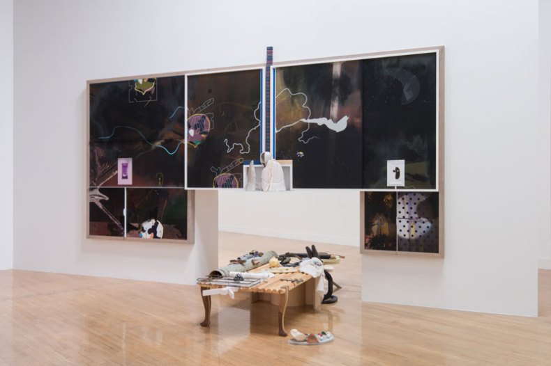 Helen Marten's installation at the 'Turner Prize 2016', Tate Britain. Courtesy Joe Humphrys © Tate Photography