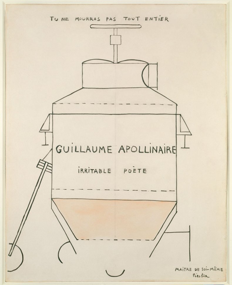 Guillaume Apollinaire (1918), Francis Picabia. Courtesy Kunsthaus Zürich; © ProLitteris 2016