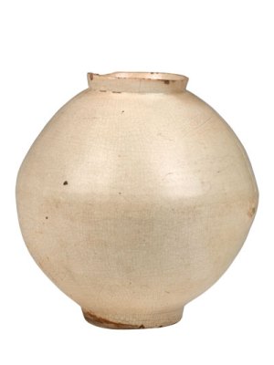 Moon jar (18th century; Korean, Joseon dynasty, 1392–1897)
