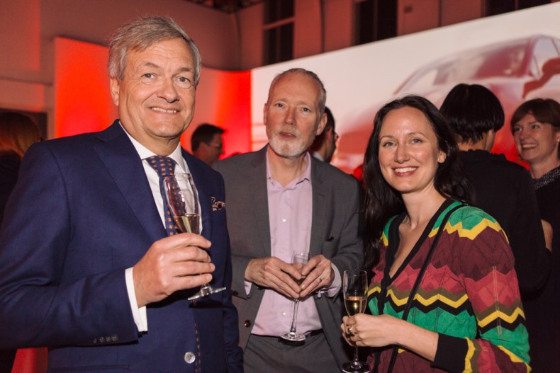 Charles de Mooij, Alex Morrison and Jennifer Sliwka at the Apollo Awards 2016. Photo © Amy Scaife