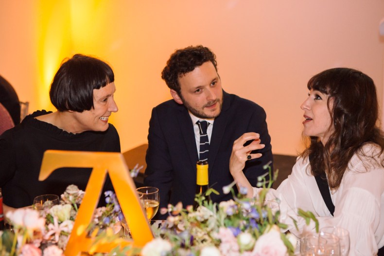 Cornelia Parker, Thomas Marks and Annie Morris at the Apollo Awards 2016. Photo © Amy Scaife