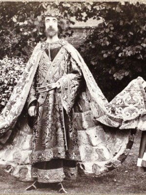 Horace Barker as King John (postcard),