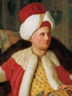 Portrait of Charles Gravier Count of Vergennes and French Ambassador, in Turkish Attire (detail; second half of the 18th century), Antoine de Favray