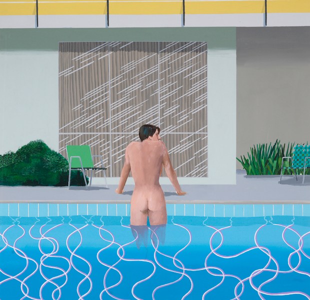 Peter getting Out of Nick's Pool (1966), David Hockney. © David Hockney / Photo Credit: Richard Schmidt, Collection Walker Art Gallery, Liverpool