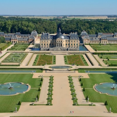 Vaux-le-Vicomte, designed for Nicolas Fouquet by the architect Louis Le Vau and the garden designer André Le Nôtre in the mid 17th century.