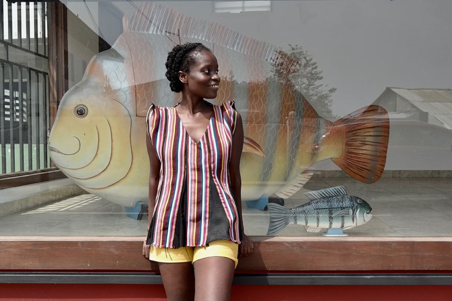 Nana Oforiatta-Ayim (founder of ANO) at ANO’s new space in Accra. Photo: Latifah Iddriss, courtesy of ANO