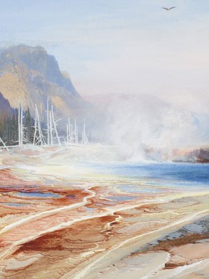 Big Springs in Yellowstone Park (1872), Thomas Moran. Courtesy of the Philadelphia Museum of Art