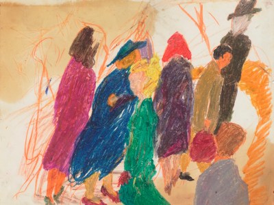 Street Scene, (1958), Mimi Gross. Photo: Jeffrey Sturges; courtesy the artist