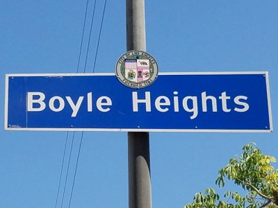Boyle Heights, Los Angeles, California. Debates about gentrification have flared up in the area in recent years, with galleries becoming a focus of local criticism
