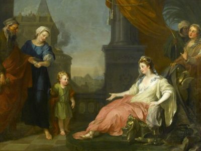 Moses Brought Before Pharoah's Daughter, , (1746), William Hogarth, The Foundling Museum