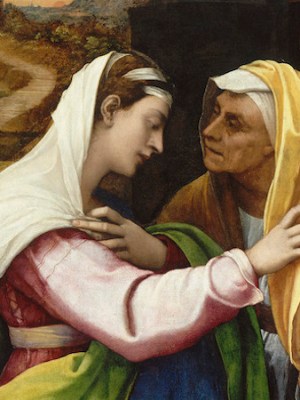 The Visitation (detail; 1518–19), Sebastiano del Piombo. © RMN-Grand Palais (musée du Louvre) / Hervé Lewandowski