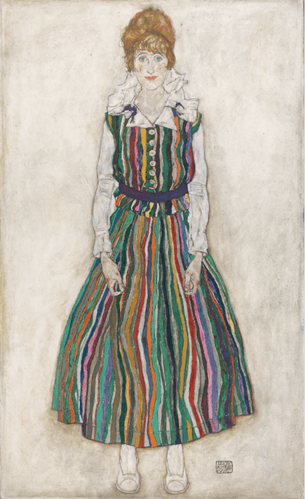 Portrait of Edith (The Artist's Wife) , 1915, Egon Schiele. Gemeentemuseum Den Haag