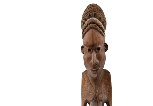 Male ancestor figure (detail; c. 1790), Sepik River region, New Guinea. Bernard de Grunne, around €1m