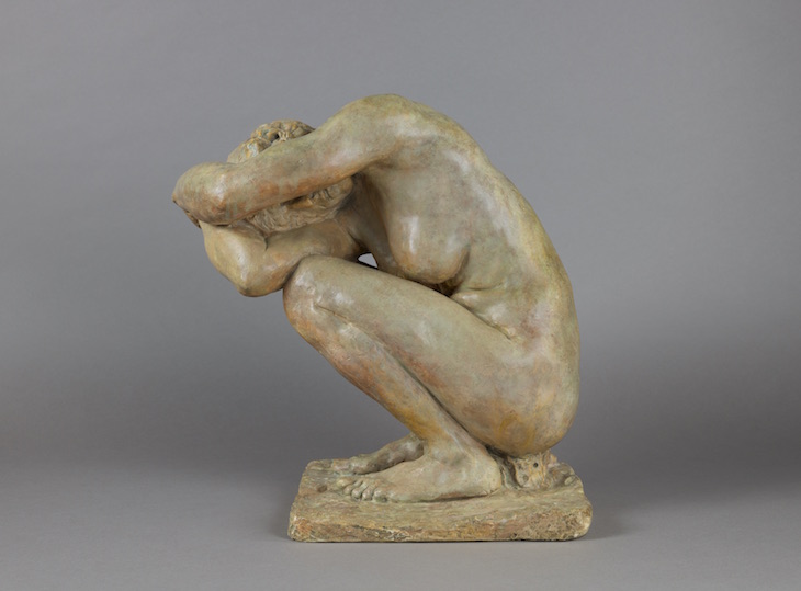 Femme accroupie (c. 1884–85), Camille Claudel. Musée Camille Claudel, Nogent-sur-Seine. Photo: Marco Illuminati; © Musée Camille Claudel