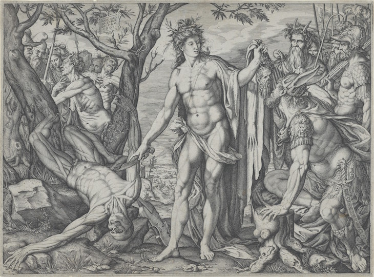 Apollo and Marsyas and the Judgement of Midas (1581), Melchior Meier. Metropolitan Museum of Art, New York