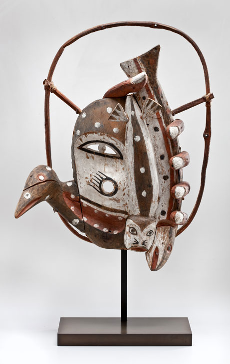 Dance Mask (c. 1900), unrecorded artist, Yup'ik, Alaska. Promised gift of Charles and Valerie Diker. Photo: Dirk Bakker