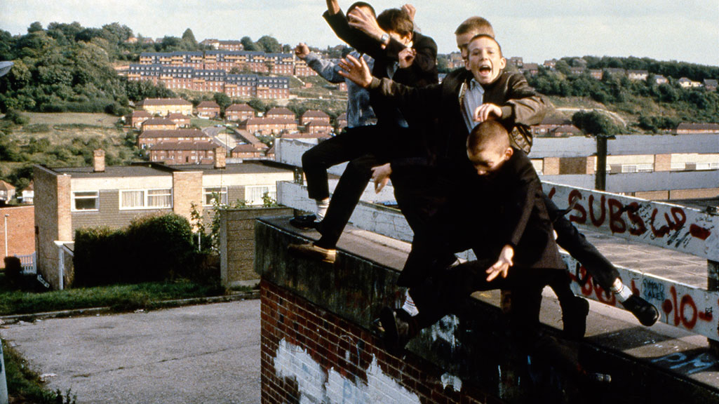 Jumping boys, High Wycombe (1980), Gavin Watson. Image courtesy Youth Club Archive