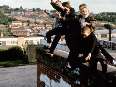 Jumping boys, High Wycombe (1980), Gavin Watson. Image courtesy Youth Club Archive