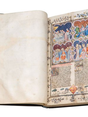 Histoire ancienne jusqu'à César and Fait des Romains (c. 1370–80), Paris, Master of the Coronation of Charles VI and a collaborator. Les Enluminures, $4.5m