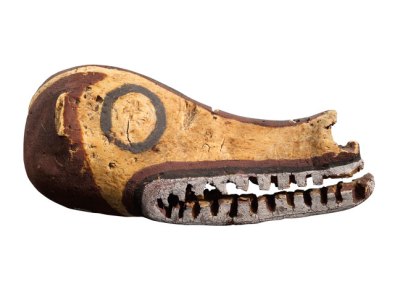 Dog Head (ganabi), 19th century, Gogodala people, Papuan Gulf. Voyageurs & Curieux, price on request