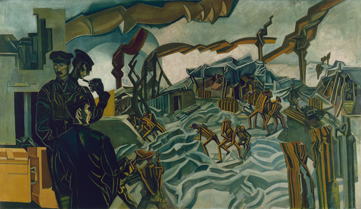 A Battery Shelled (1919), Wyndham Lewis. © IWM Art