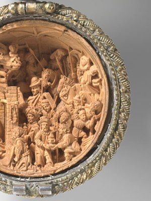 Prayer nut with The Nativity and The Adoration of the Magi (detail; c. 1510–25), Adam Dircksz and workshop