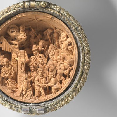 Prayer nut with The Nativity and The Adoration of the Magi (detail; c. 1510–25), Adam Dircksz and workshop