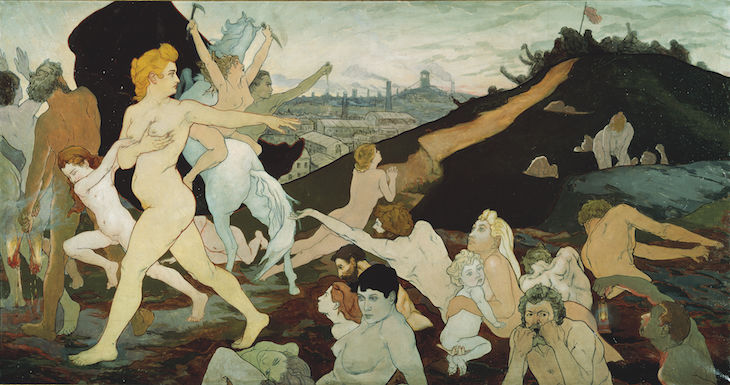 The Dawn of Labour (c. 1891), Charles Maurin. Musée d'art moderne et contemporain, Saint-Étienne Metropole, France. Photo: Yves Bresson; Musée d’art moderne et contemporain, Saint-Étienne Métropole, France