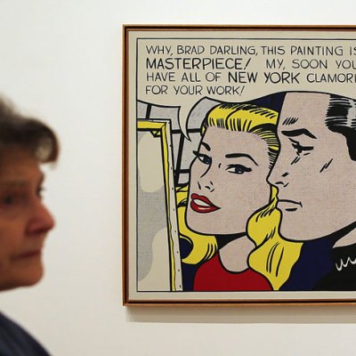 Roy Lichtenstein's 'Masterpiece' (1962; seen here at Tate Modern's 'Lichtenstein, a retrospective' exhibition in 2013) has been sold for $165 million to set up the new 'Art for Justice Fund' in support of criminal justice reform. Photo: Dan Kitwood/Getty Images