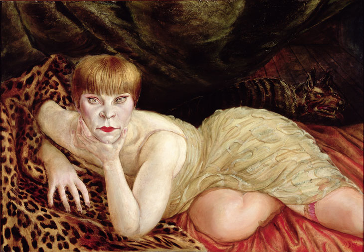 Reclining Woman on a Leopard Skin (1927), Otto Dix. © DACS 2017. Collection of the Herbert F. Johnson Museum of Art, Cornell University.