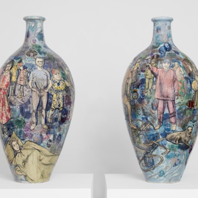 Matching Pair (2017), Grayson Perry. Photo: Robert Glowacki; courtesy the artist and Victoria Miro, London; © Grayson Perry