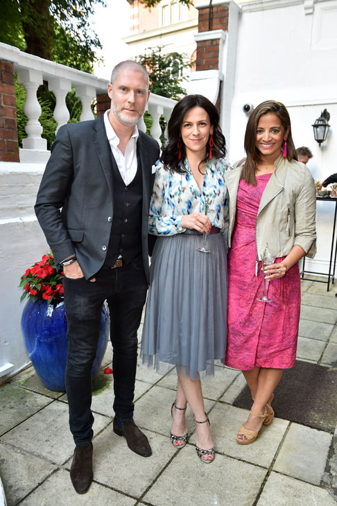 Martina Batovic (centre) and Katy Wickremesinghe at the Apollo summer party 2017. Photo © Nick Harvey